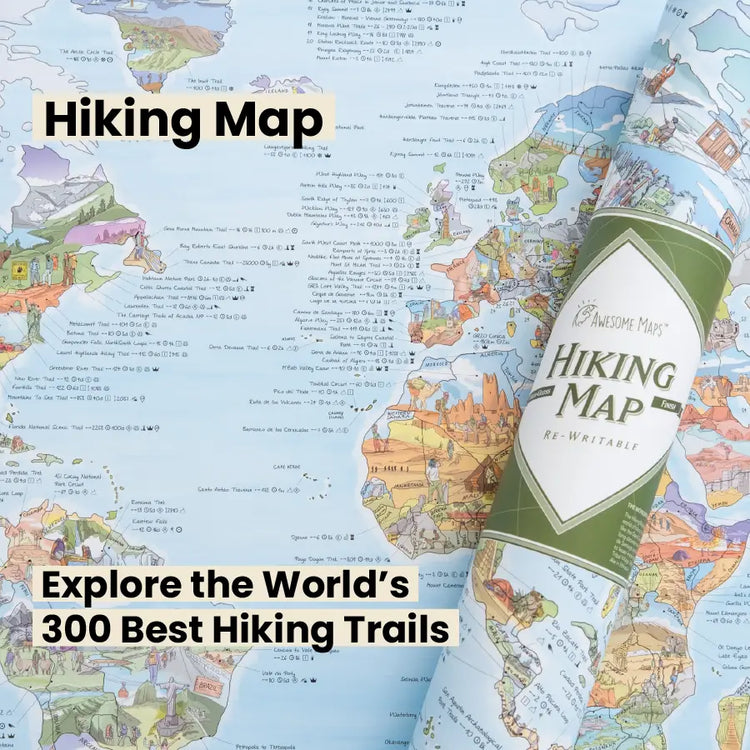 Hiking Map - The World’s Best Trails and Spots | Awesome Maps