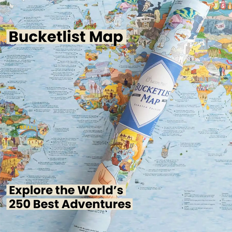 Busket Map Bucket List World Map | Awesome Maps
