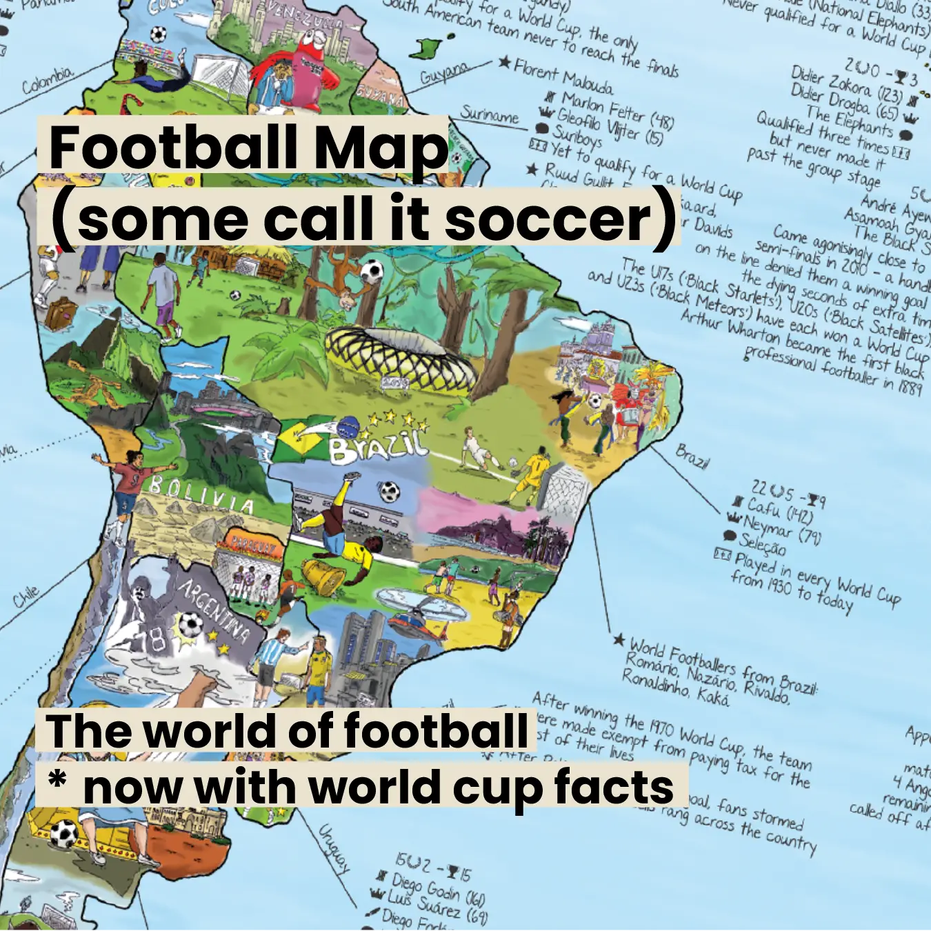 Football (Soccer) World Map | Awesome Maps
