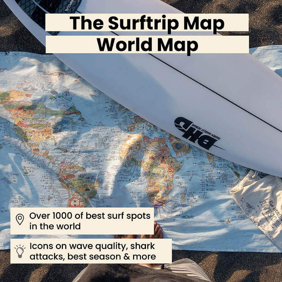 Surftrip Map Towel & Washbag Kit