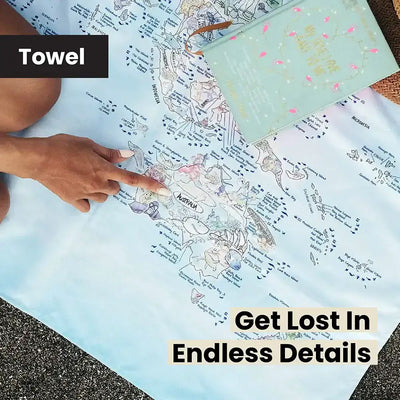 Dive Map Towel & Washbag