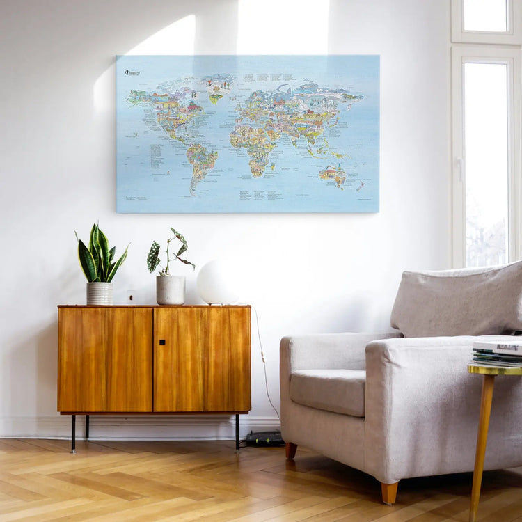 Running Map canvas displayed in an apartment