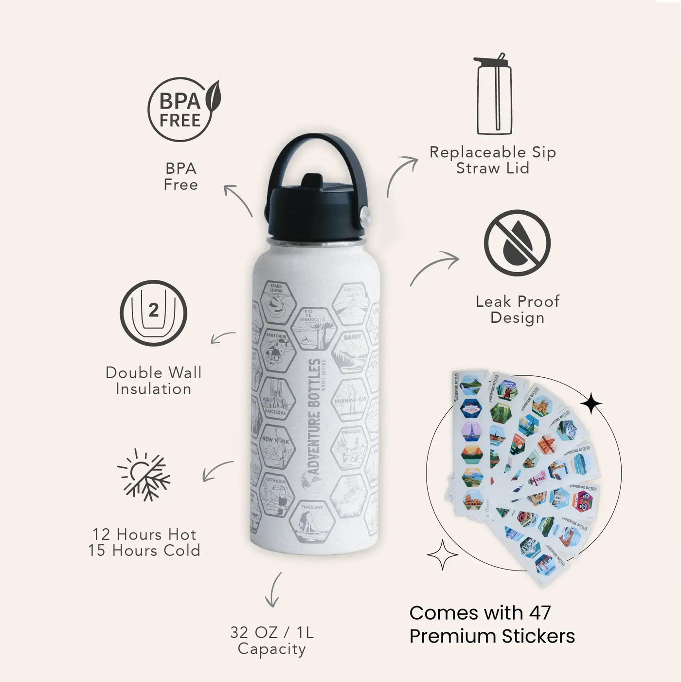 Dive Map Towel & Bottle Bundle