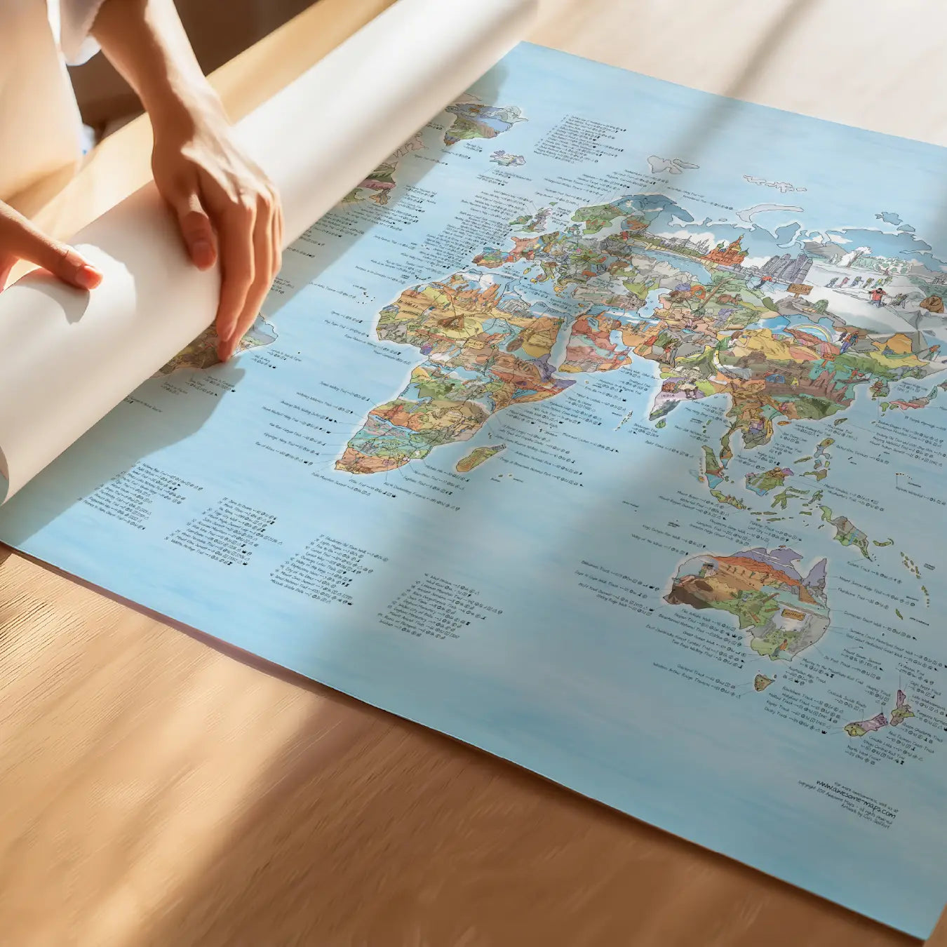 Hiking Guide Map Hiking Map - The World's Best Trails and Spots | Awesome Maps