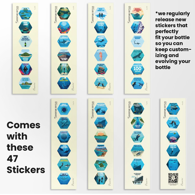 Dive Adventure Bottle + 47 Stickers