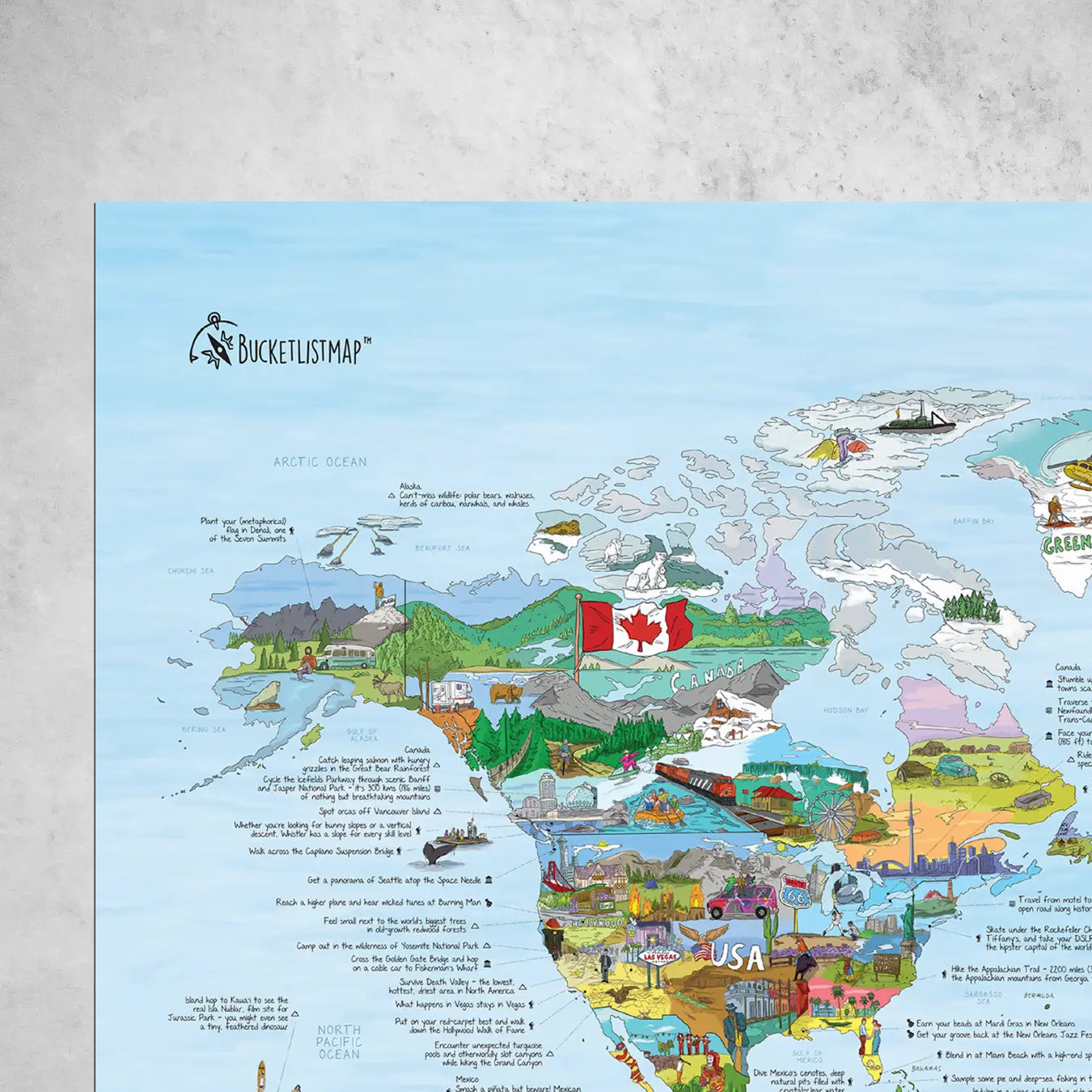 Busket Map Bucket List World Map | Awesome Maps