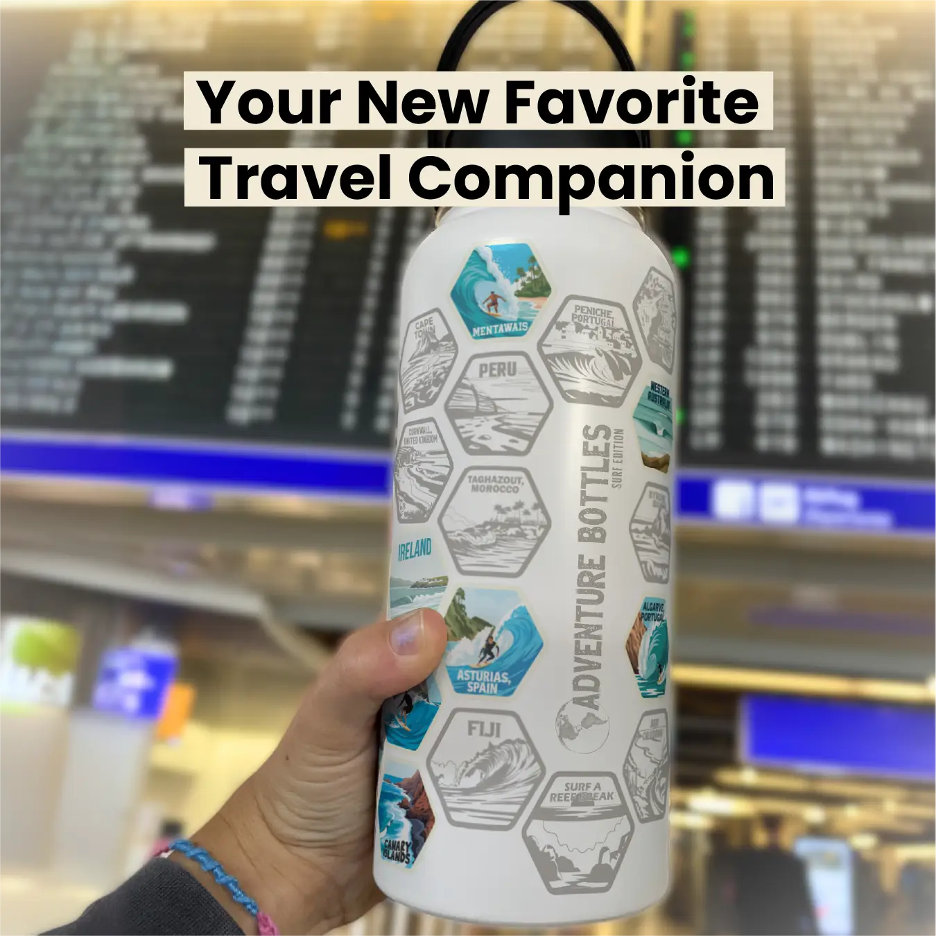 Surf Adventure Bottle + Stickers