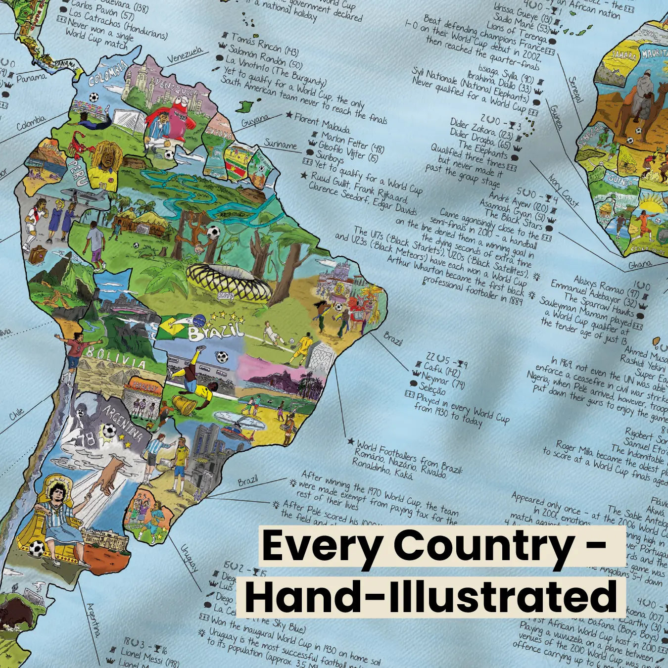 Football (Soccer) World Map | Awesome Maps