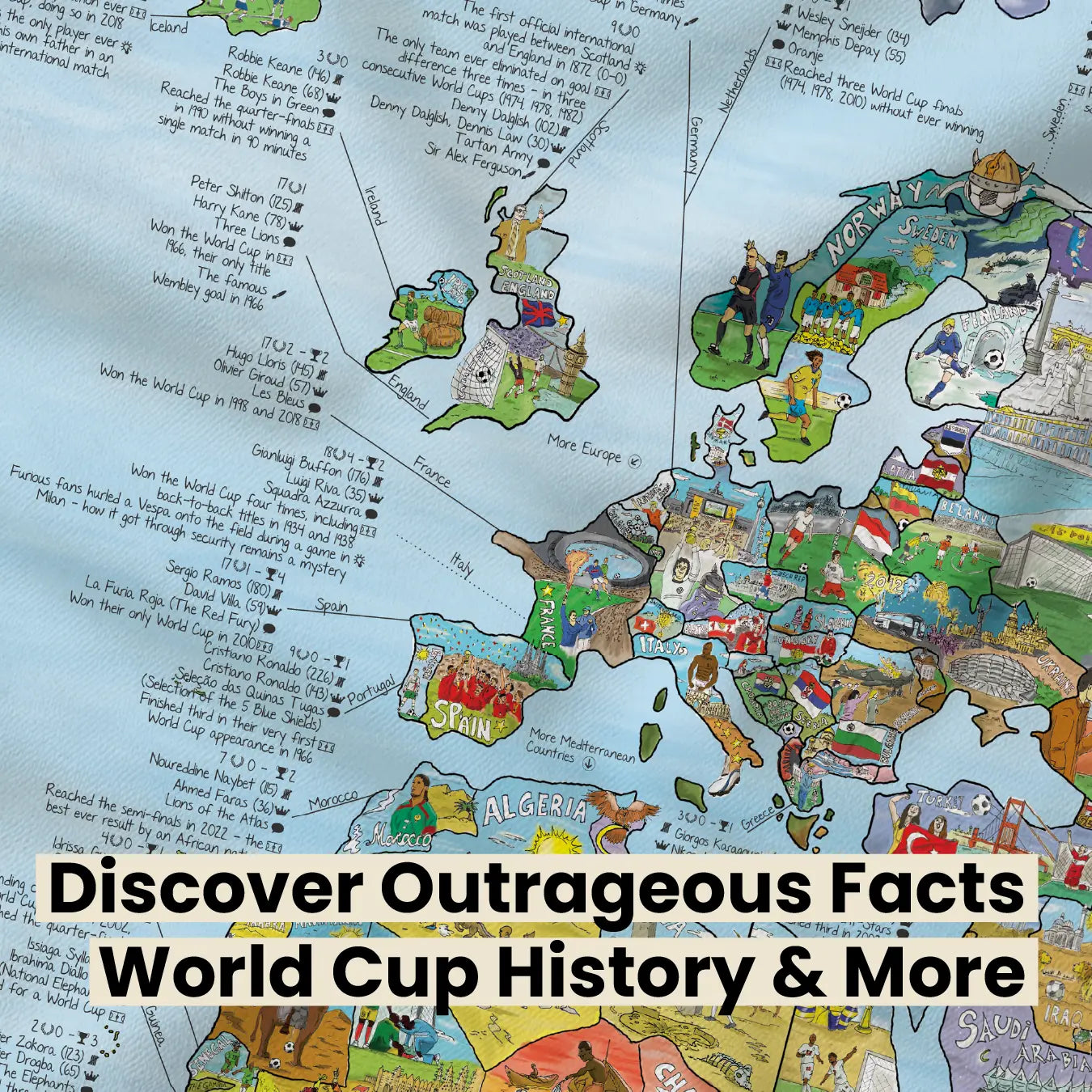 Football (Soccer) World Map | Awesome Maps