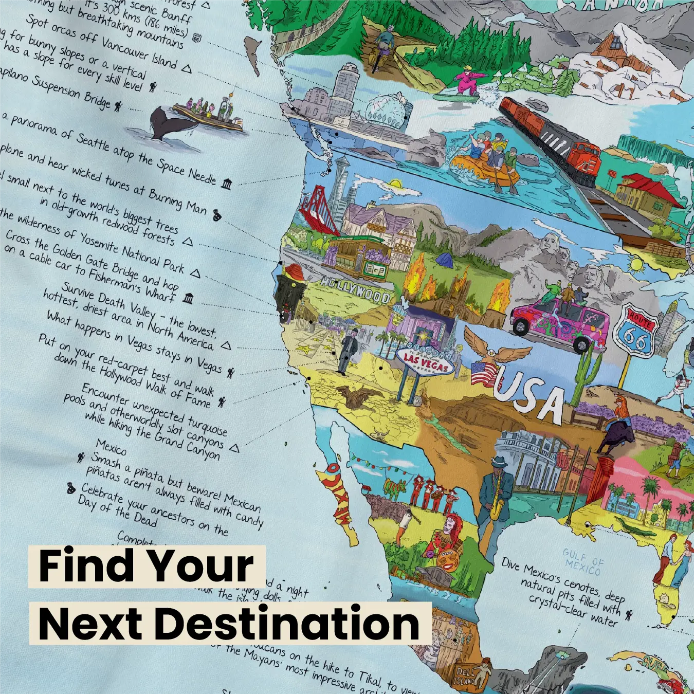 Busket Map Bucket List World Map | Awesome Maps