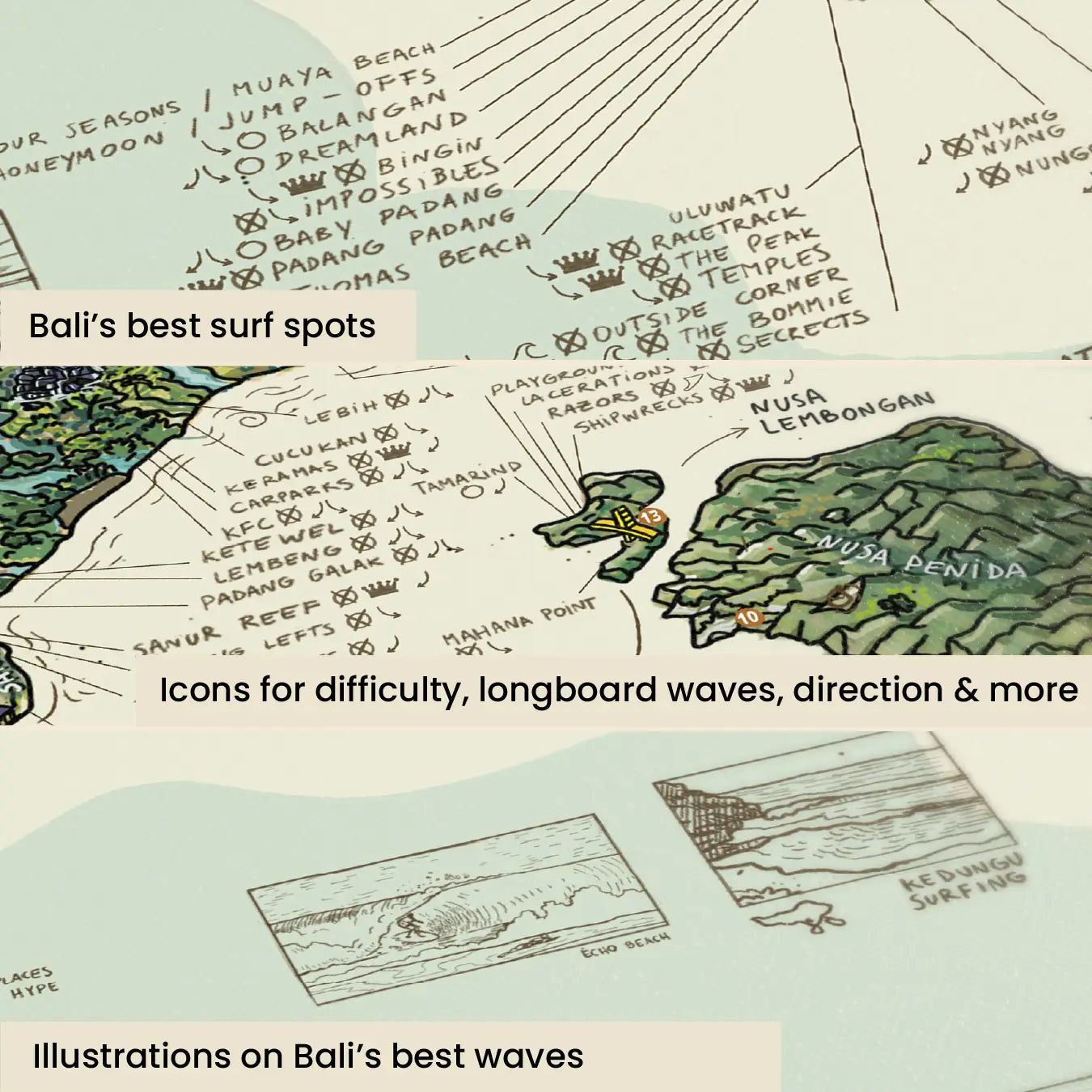 Surftrip Map - Bali