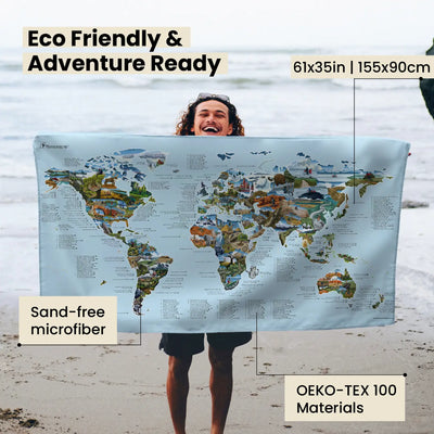 Mountain Bike Map - Towel