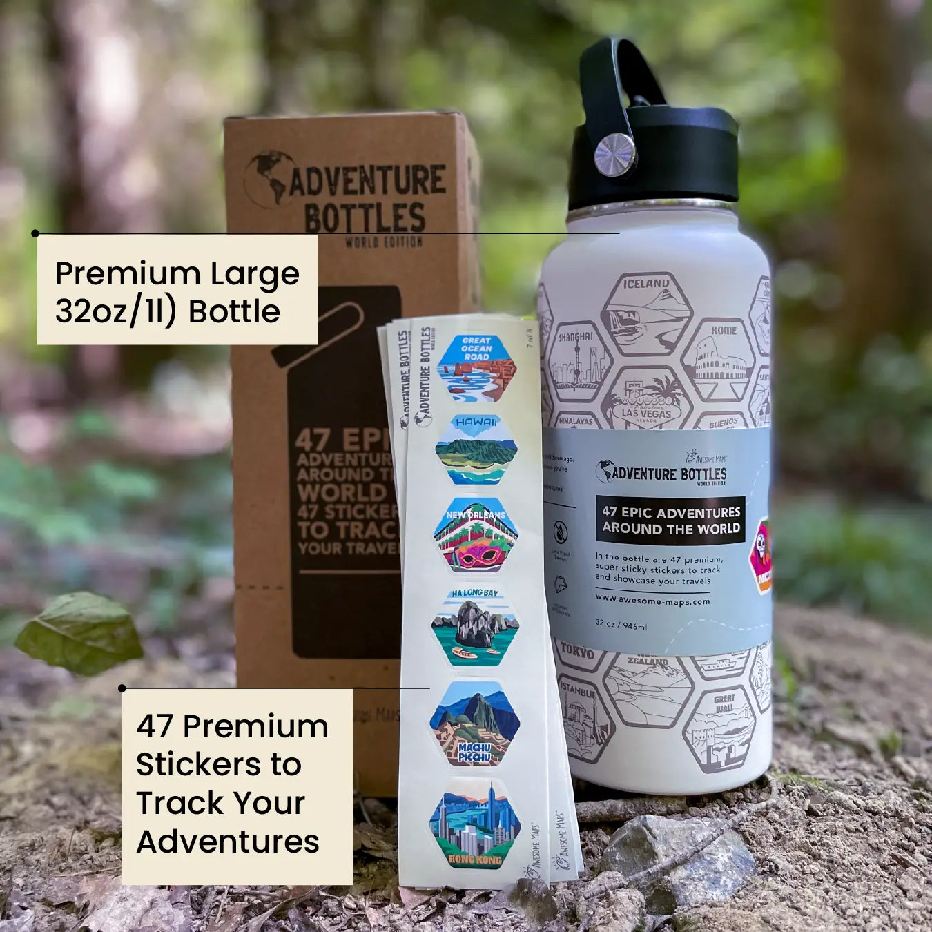 Adventure Bottle + Stickers