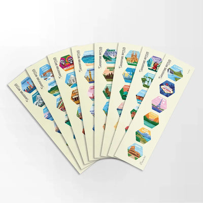 World Adventure Bottle Sticker Set Standard