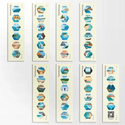 Surf Adventure Bottle Sticker Set Standard