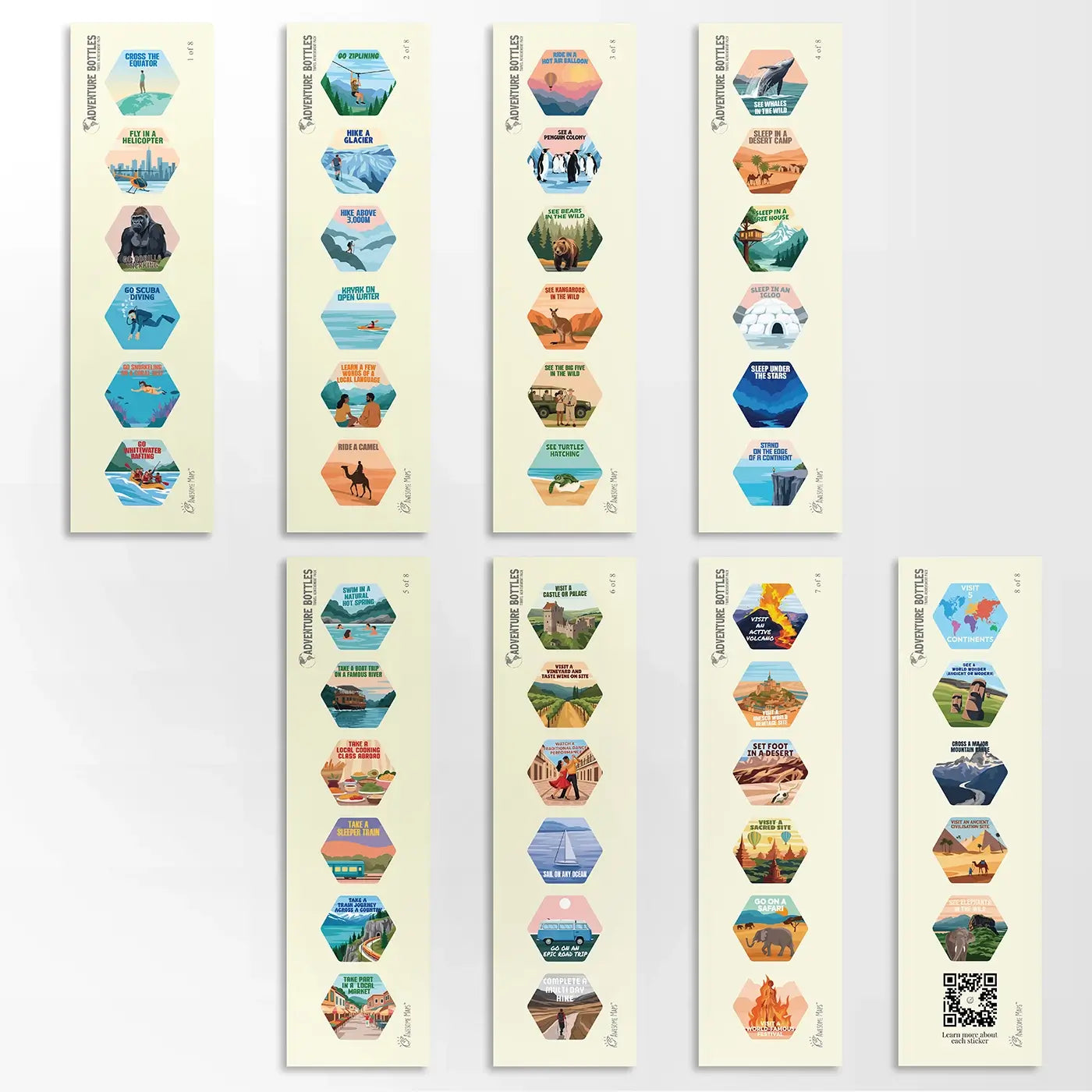 Travel Achievements Sticker Pack