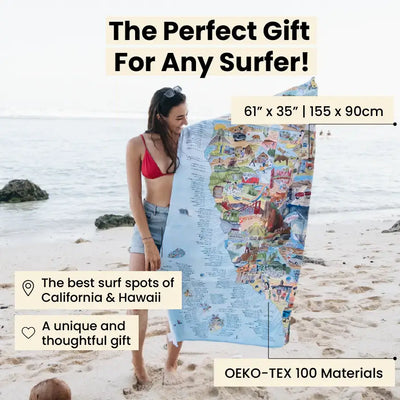 Surftrip Map - California & Hawaii