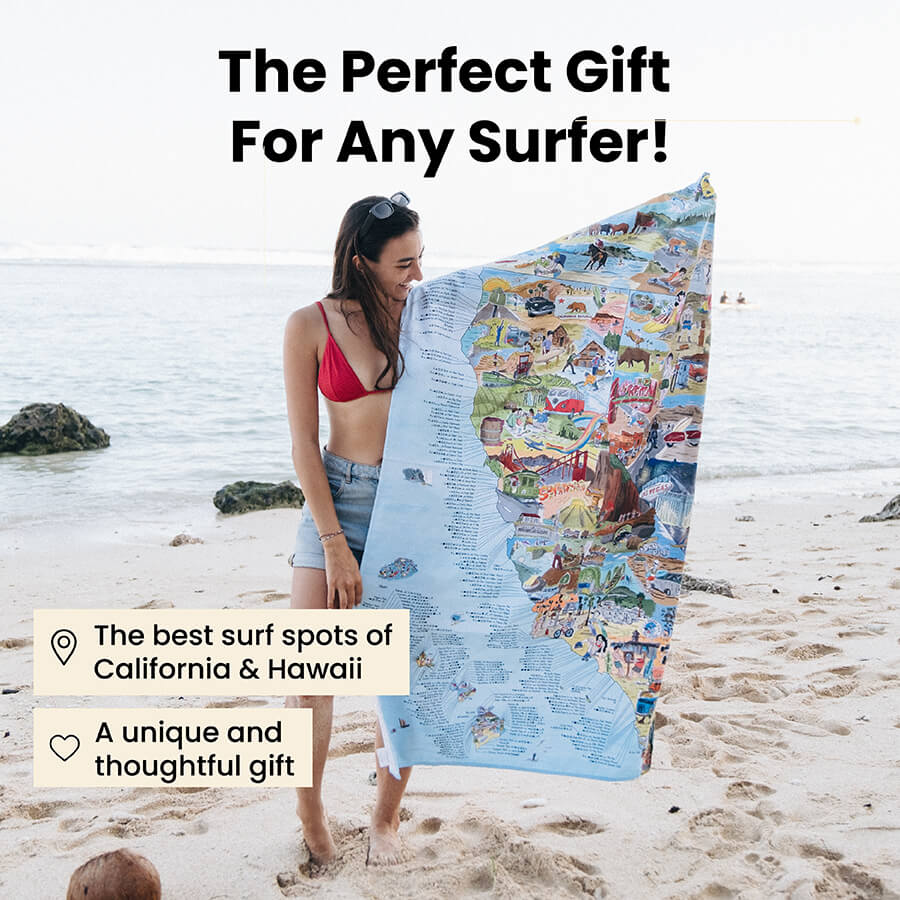 Surftrip Map - California & Hawaii